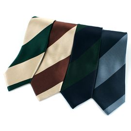 [MAESIO] KSK2682 100% Silk Satin Block Striped Necktie 8cm _ Men's Ties Formal Business, Ties for Men, Prom Wedding Party, All Made in Korea